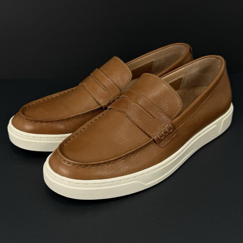 Vionic Uptown Loafer Womenโs Size 11 Brown Leather Comfort Slip On Shoes